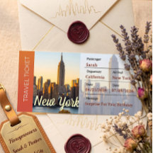 Passagem de Embarque Surpresa Viagem Nova York