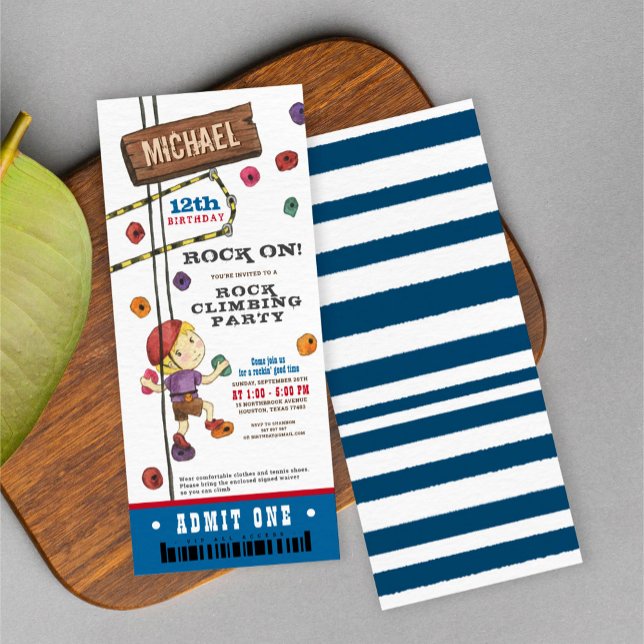Convites Passagem de Passagem de Aniversário do Rock Escalb (Criador carregado)
