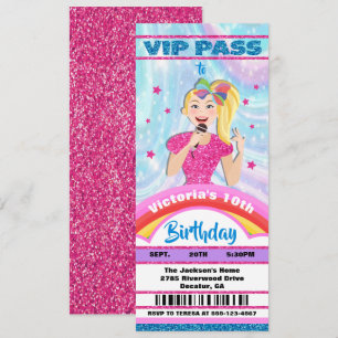 Convites Passagens de passagem para Pop Star Singer VIP Ani