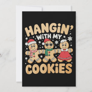 Convites Passando o tempo com meus biscoitos de gengibre Na