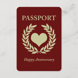Convites passaporte de feliz aniversário
