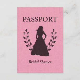 Convites Passaporte do chá de panela
