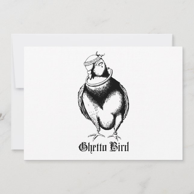 Convites Pássaro do gueto (Verso)