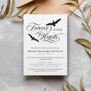 Convites Pássaros Assustadores Para Sempre Em Nossos Cora