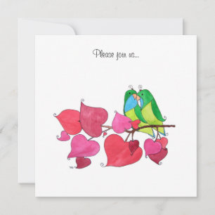 Convites Pássaros do Amor