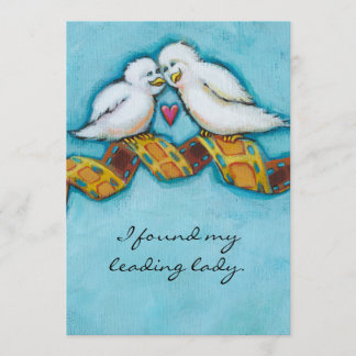 Convites Pássaros do amor amante de cinema cinéfilo românti