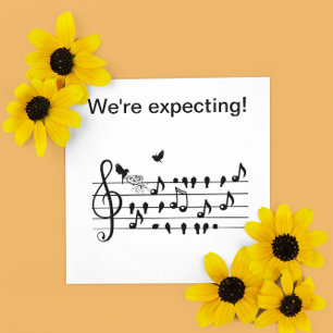 Convites pássaros do amor, esperando personalizáveis