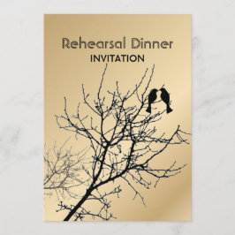 Convites pássaros do amor modernos casamento rústico no cam