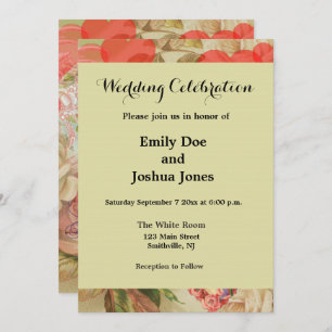 Convites Pássaros do Amor Vintage Coração Antiquado