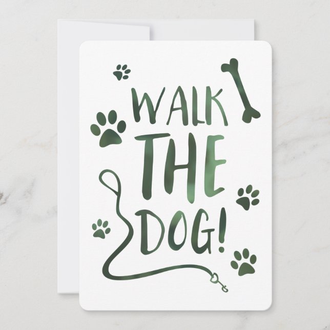 Convites passear com o cachorro (Frente)