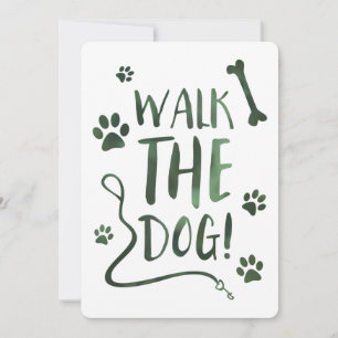 Convites passear com o cachorro