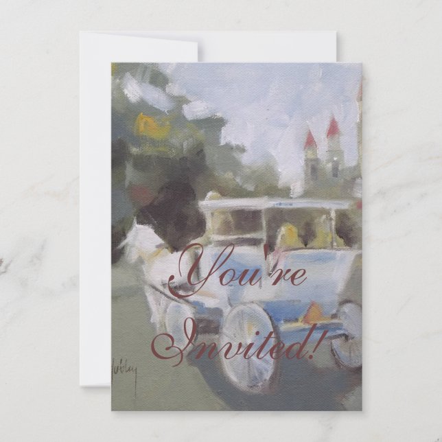 Convites Passeio de Carruagem Turístico (Frente)