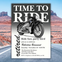 Passeio de Moto Clássica Cinza - Festa de Aposenta