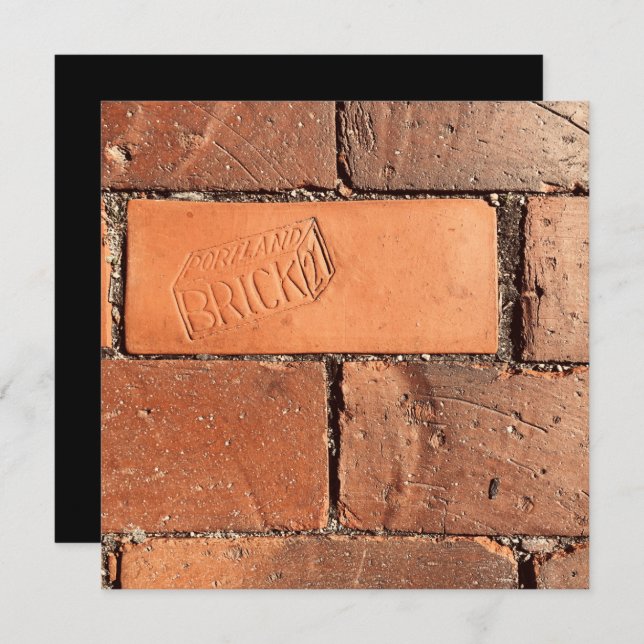 Convites passeio de tijolo (Frente/Verso)