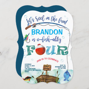 Convites Passou a pescar pequeno pescador do quarto anivers