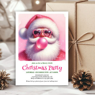 Convites Pasta de dente rosa Papai Noel Bolha de Goma Natal