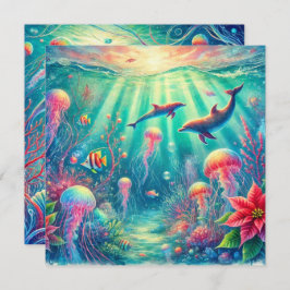 Convites Pasta de Escrapões Imprimíveis para o Oceano Whims