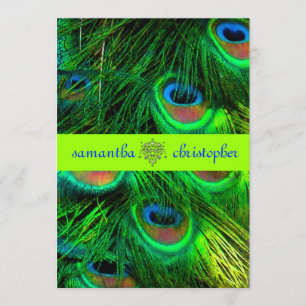 Convites Pasta Pavão PixDezines/verde psicodélico