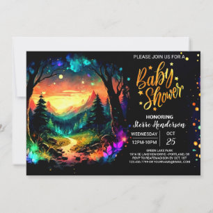 Convites Pastel Adventure Aguarda Chá de fraldas