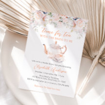 Pastel Blooms Chá de panela Tea Party