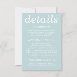 Convites Pastel Blue Simple moderno