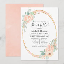 Pastel Blush Floral Baby ou Chá de panela por Corr