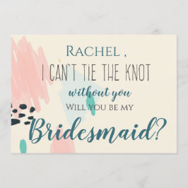 Convites Pastel Bonito Não posso amarrar o nó sem você