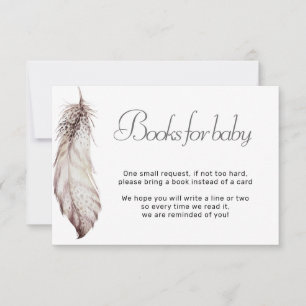 Convites Pastel Color Feather Books para Bebê Sexo Neutro