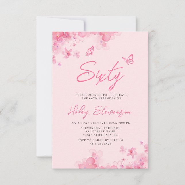 Convites Pastel cor-de-rosa-branca-palha-branca-60º Anivers (Frente)