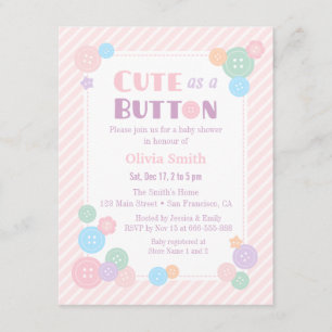 Convites Pastel Cute como uma vitrine para bebês