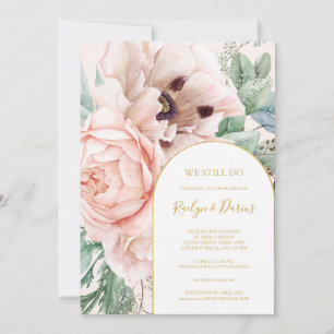 Convites Pastel De Jardim Floral Blush Ainda Fazemos Renova