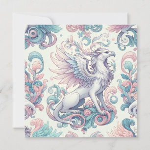 Convites Pastel Fantasy Griffin