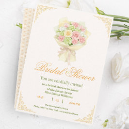 Convites Pastel Floral Bridal Shower Invite – Japanese 
