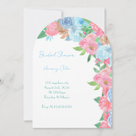 CONVITES PASTEL FLORAL BRIDAL SHOWER SPRING SUMMER