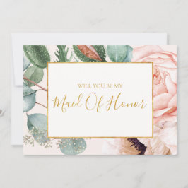 Convites Pastel Floral Garden | Placa de Proposta de Madrin