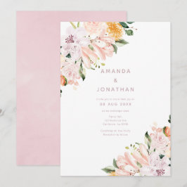 Convites Pastel Floral Wedding