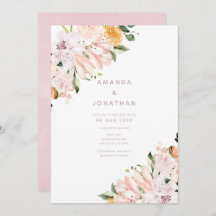 Convites Pastel Floral Wedding