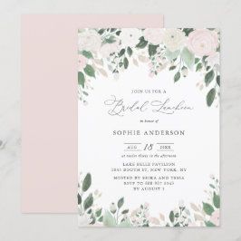 Convites Pastel Flores Douradas Glitter Deixa Almofada Brid