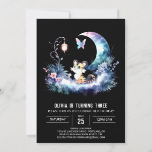 Convites Pastel Fun Tiger Birthday