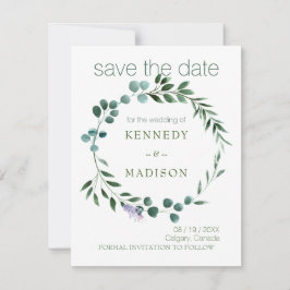 Convites Pastel Green Floral Wedding
