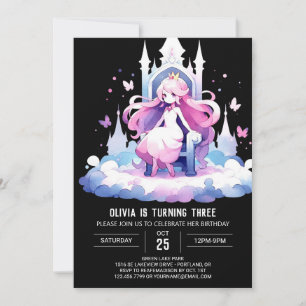 Convites Pastel Little Princess Birthday