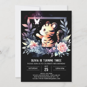 Convites Pastel Little Tiger Birthday