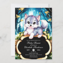 Pastel Little Wolf Chá de fraldas