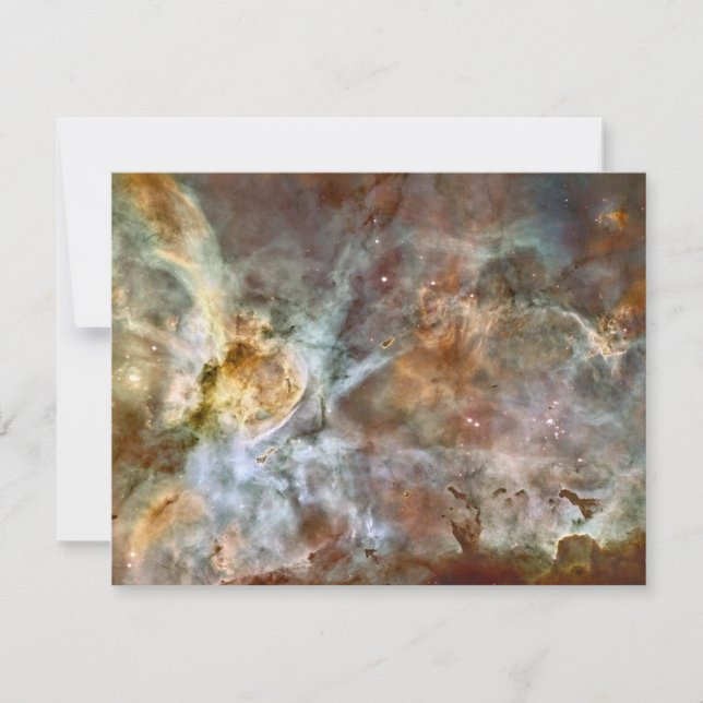Convites Pastel Marble na Nebulosa Carina (Frente)