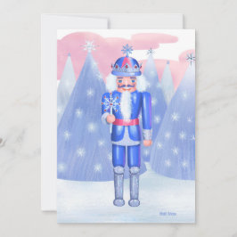 Convites Pastel Nutcracker Snowflake King DIY Vazio