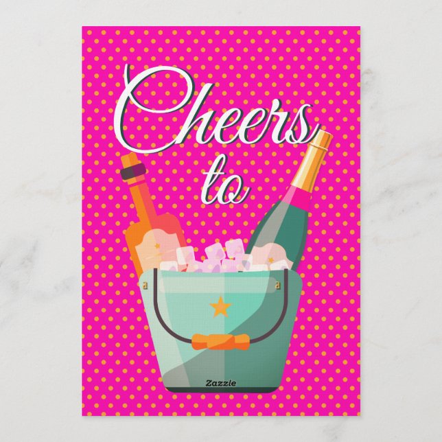 Convites Pastel Polka Dots Birthday Party (Verso)