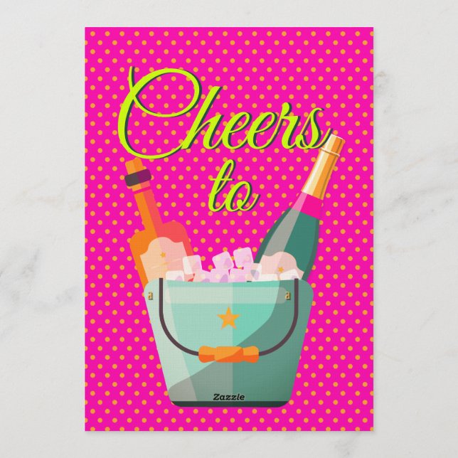 Convites Pastel Polka Dots Birthday Party (Verso)