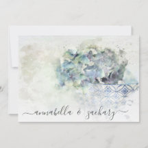 *~* Pastel QR AR26 Flores FOTO RSVP WEDDING 