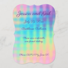 Convites Pastel Rainbow Wedding