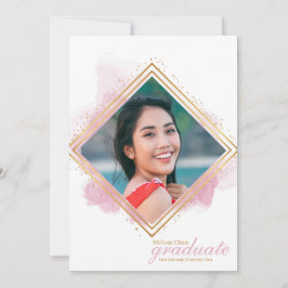 Convites Pastel Rosa Maciço e Inquérito Dourado de Formataç